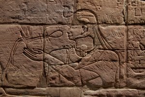 Detalhe do muro de Aspelta, c.680 aC arenito